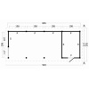 Overkapping zadeldak Hamar L Type 10 Zwart 903x395cm - Afbeelding 2