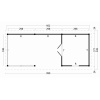 Overkapping zadeldak Hamar XL Type 7 Zwart 990x445cm - Afbeelding 2