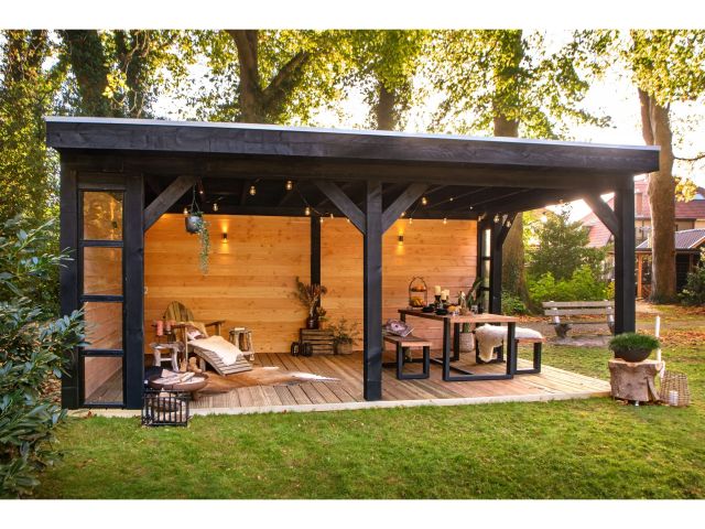 DHZ Overkapping Rijssen Douglas Zwart 500cm 4 DHZ Overkapping Rijssen Douglas Zwart 500cm - Afbeelding 4