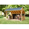 Hekwerk met kruis Red class wood 300x75cm - Afbeelding 2