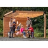 Pergola paalverbinder 4-weg hoek met verlenging 12x12cm - Afbeelding 2