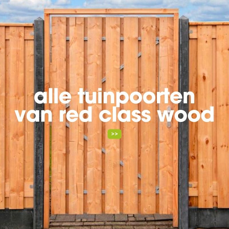 alle tuinpoorten van red class wood