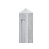 Betonpaal hoek-model pyramide wit/grijs 145cm