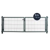 Tuinpoort dubbel metaal Antraciet 160x300cm