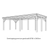 Overkapping Douglas Premium geschaafd 780x400cm - Afbeelding 4