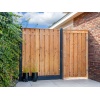 Tuinpoort geïmpregneerd met stalen frame 120cm - Afbeelding 2