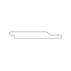 Halfhouts rabat Hardhout 16x140mm 305cm - Afbeelding 2