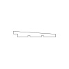 Zweeds Rabat ECO Zwart gespoten 11/22x195mm 360cm - Afbeelding 2