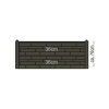 Betonpaal hoek-model pyramide wit/grijs 145cm - Afbeelding 3