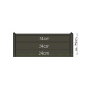 Betonpaal pyramide Antraciet gecoat 145cm - Afbeelding 2
