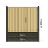 Betonpaal Eind-model Antraciet voor scherm 150cm - Afbeelding 4