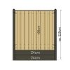 Betonpaal Eind-model pyramide Antraciet 308cm - Afbeelding 4