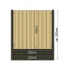 Betonpaal Eind-model pyramide Antraciet 308cm - Afbeelding 3