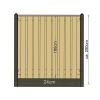 Betonpaal pyramide Antraciet Gecoat 280cm - Afbeelding 3