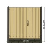 Betonpaal T-model pyramide Antraciet Gecoat 280cm - Afbeelding 2