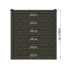 Sleufpaal beton Hoek-model Antraciet 280cm - Afbeelding 4
