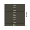 Sleufpaal beton Antraciet gecoat 280cm - Afbeelding 3