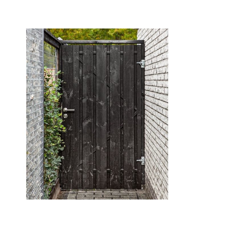 tuinpoort zwart privacy sfeerfoto 1