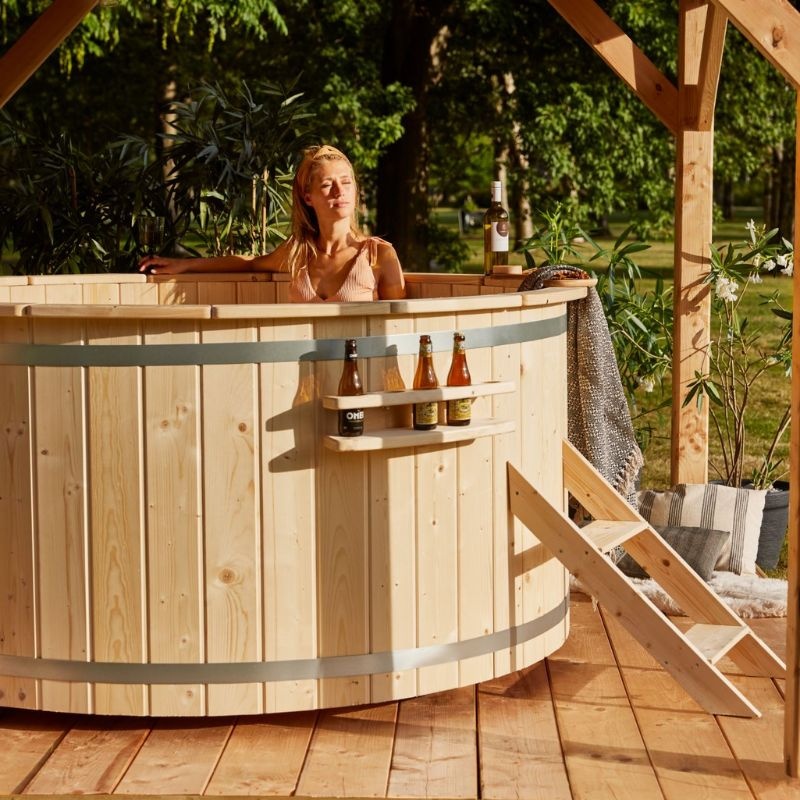 Houten Hottub Basic Houtgestookt ø200 cm - interne kachel