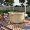 houten hottub basic houtgestookt met externe kachel