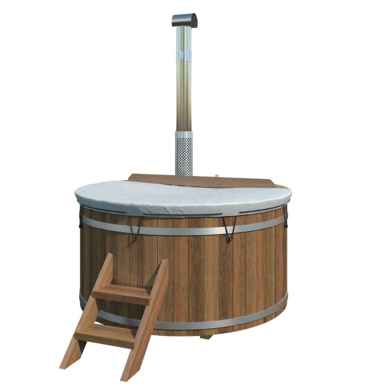 Houten Hottub Thermowood ø185 – interne kachel - Afbeelding 4