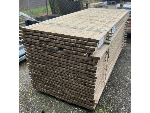 Steigerhouten plank smal 30x62mm | 250cm lang | old-look