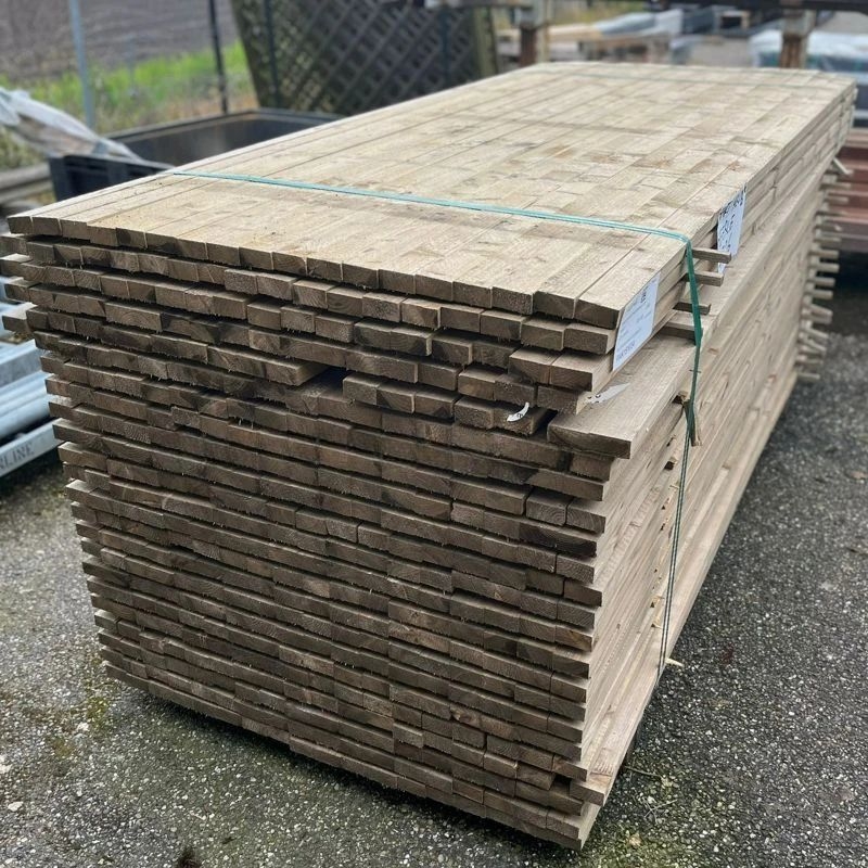 Steigerhouten plank smal 30x62mm | 250cm lang | old-look