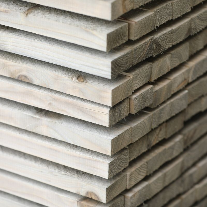 Steigerhouten plank smal 30x62mm | 250cm lang | oldlook detail