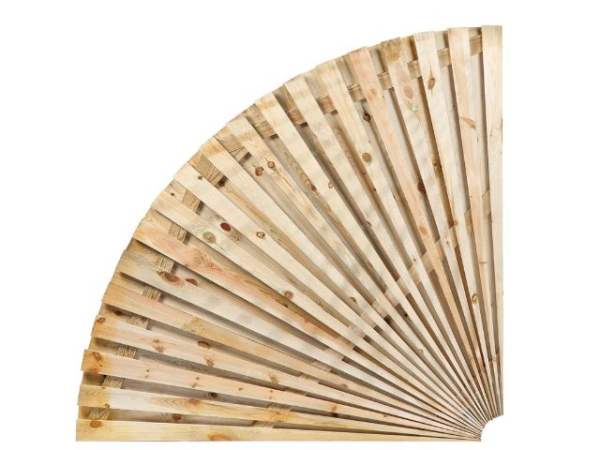 Waaierscherm dubbel Grenen 150x150cm