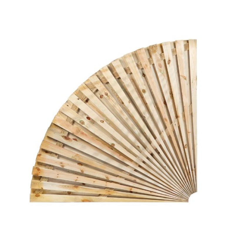 Waaierscherm dubbel Grenen 150x150cm