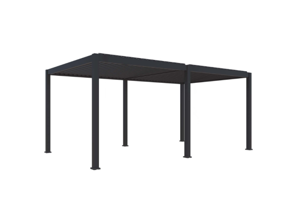 Aluminium overkapping elektrisch verstelbaar dak + led 300x600cm