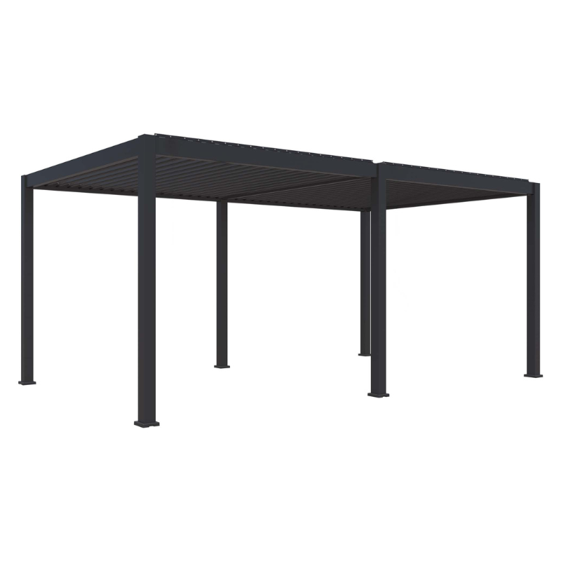 Aluminium overkapping elektrisch verstelbaar dak + led 300x600cm