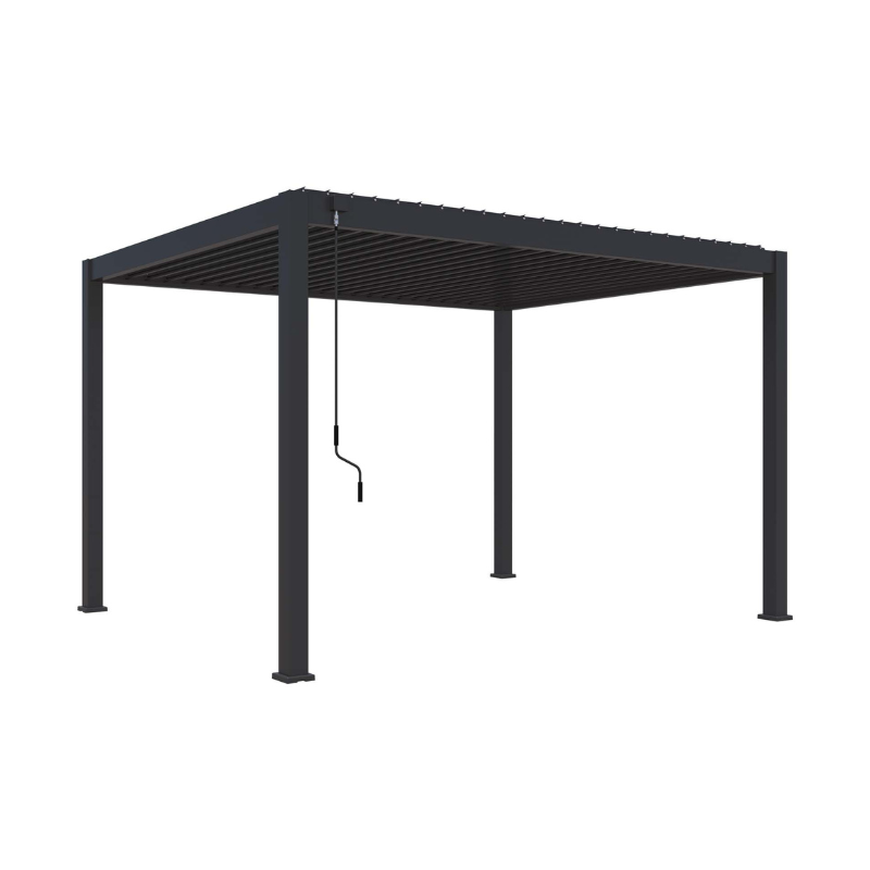 Aluminium overkapping handmatig verstelbaar dak 300x400cm