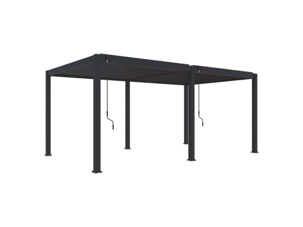 Aluminium overkapping handmatig verstelbaar dak 300x600cm