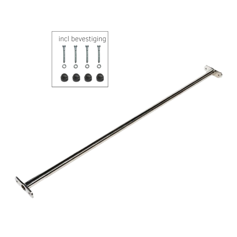 Duikelstang RVS 90 cm