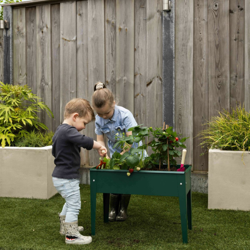 Kinder kweekbak metaal groen S 3