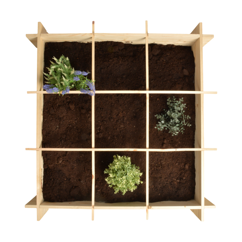 Moestuin vierkant 1