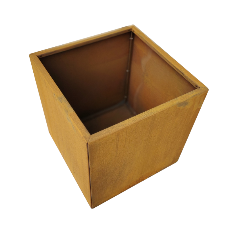 Cortenstaal plantenbak vierkant 50x50cm