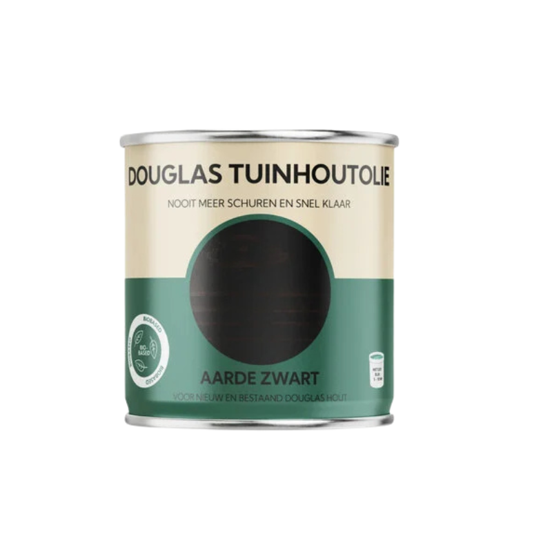 Douglas tuinhoutolie Aarde zwart 0.75L