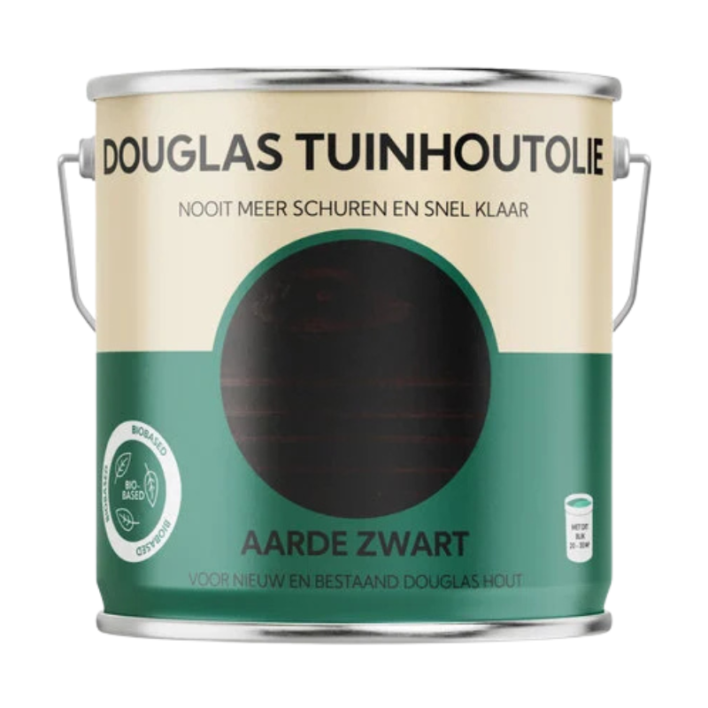 Douglas tuinhoutolie Aarde zwart 2.5L