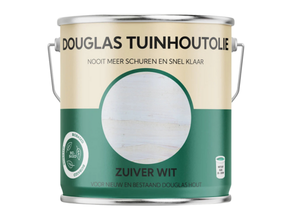 Douglas tuinhoutolie zuiver wit 0.75L