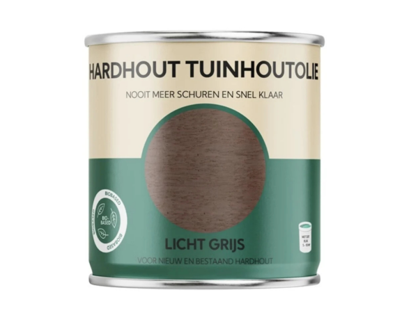 hardhout tuinhoutolie licht grijs 0.75L