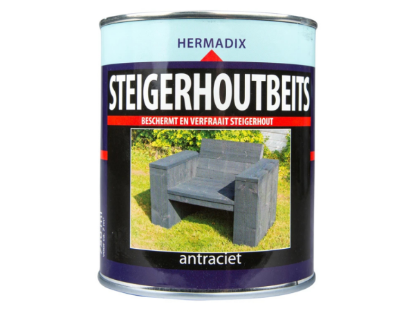 Steigerhoutbeits hermadix antraciet