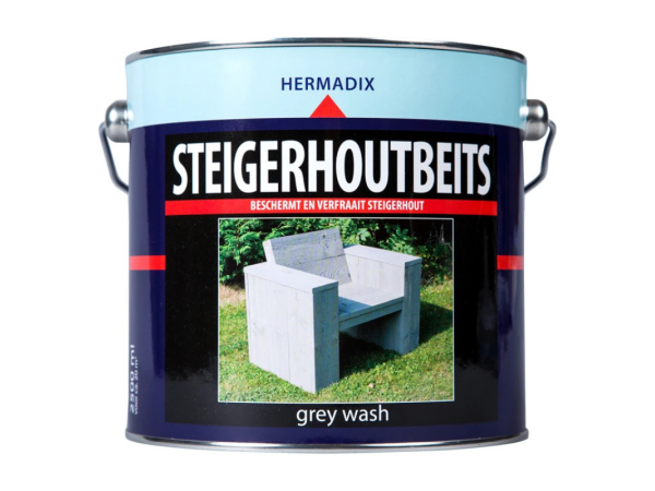 Steigerhoutbeits hermadix grey wash 2.5L