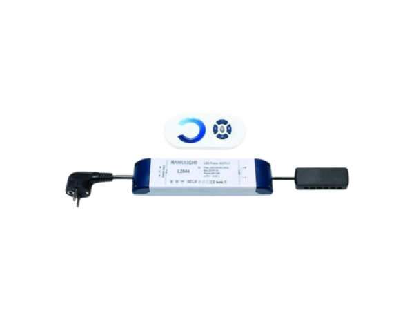 Trafo/verdeler incl. afstandbediening voor 12 spots