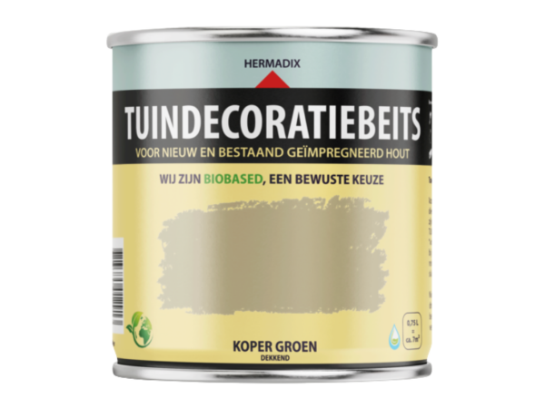 Tuindecoratiebeits koper groen 0.75L