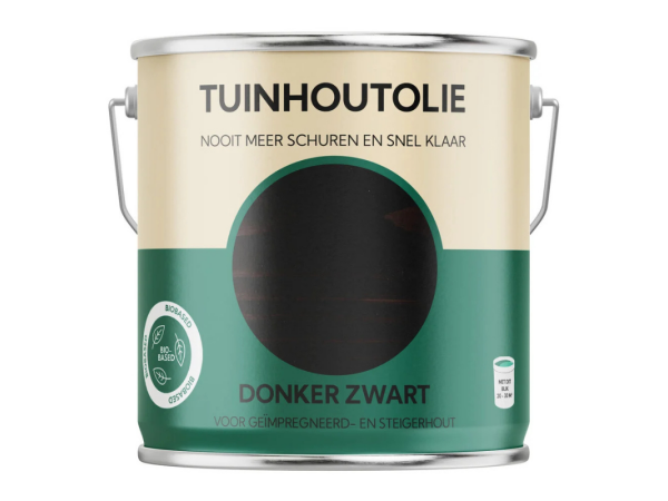 Tuinhoutolie donker zwart 0.75L