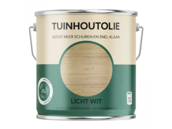 Tuinhoutolie licht wit 0.75L