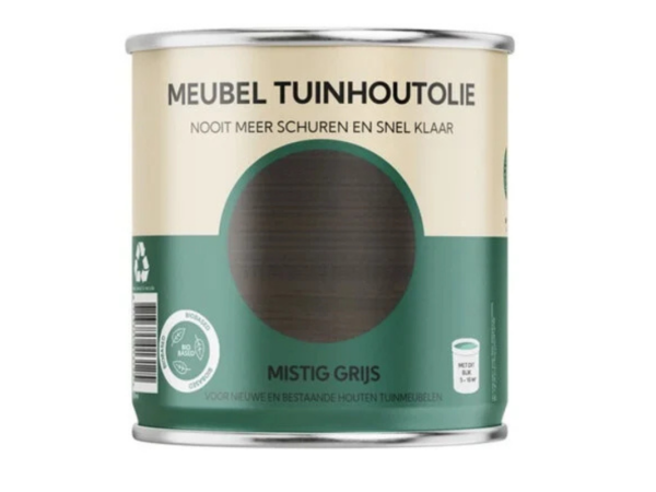 Meubel tuinhoutolie mistig grijs 0.75L