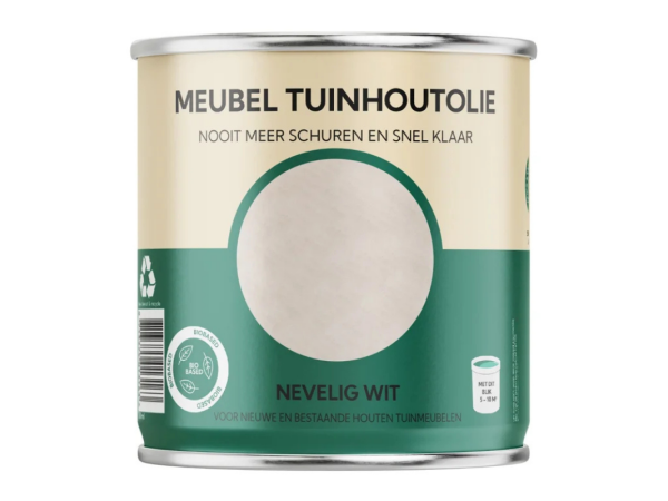 Meubel tuinhoutolie nevelig wit 0.75L